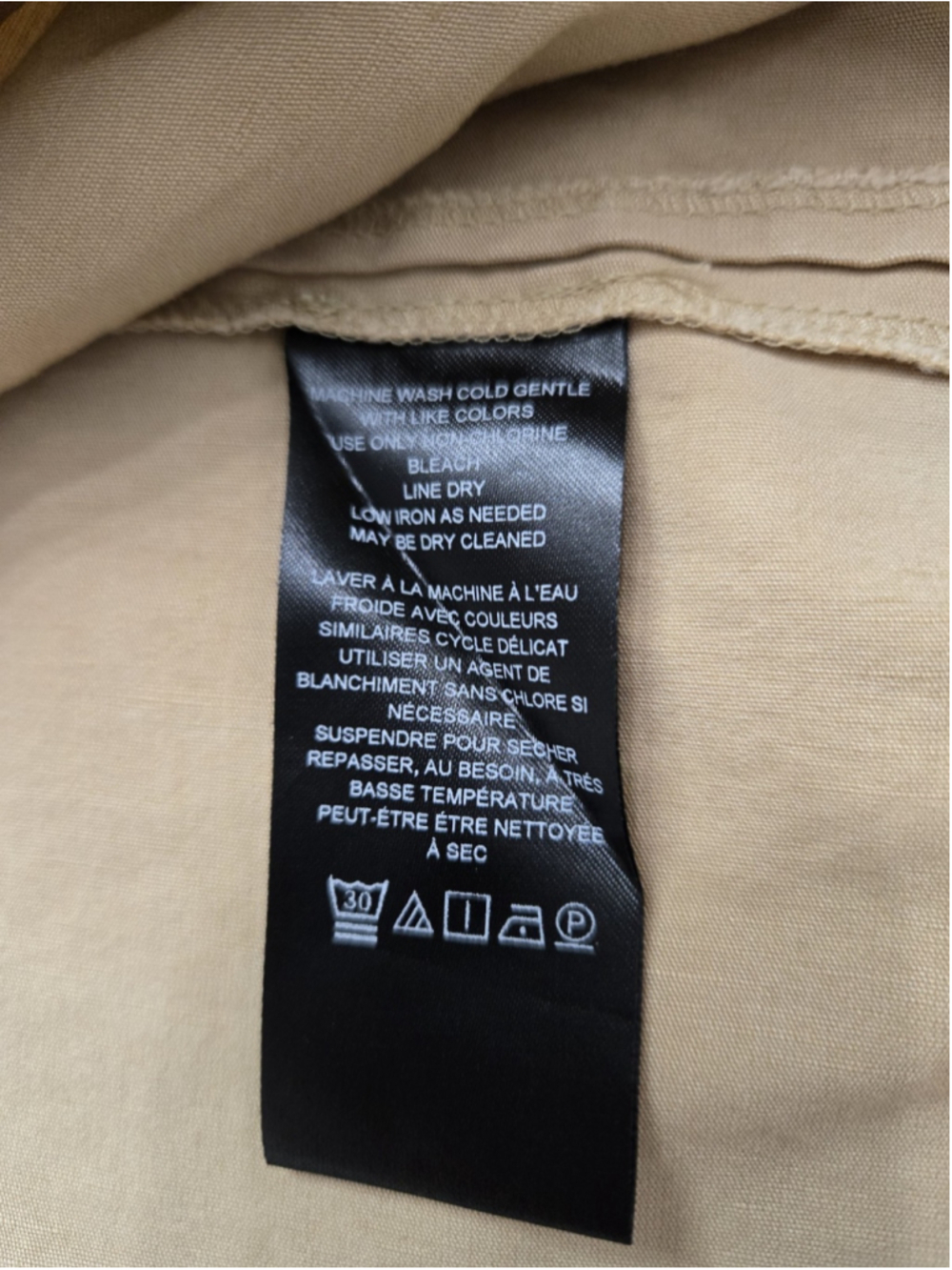 NWT By Anthropologie Linen Wrap Midi Skirt 8 Tan Khaki - Picture 6 of 12